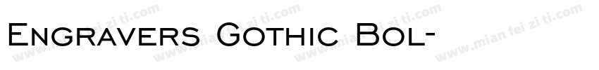 Engravers Gothic Bol字体转换